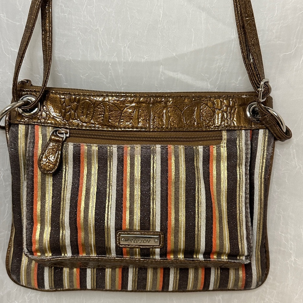 ❤️ Kolton Brown Striped Women's Bag
